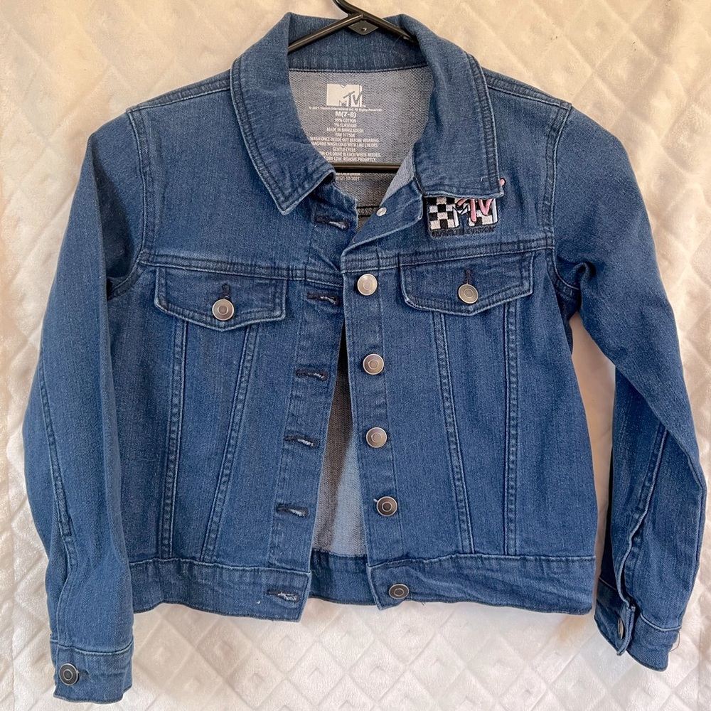 NEW MTV Jean Jacket Little Girls